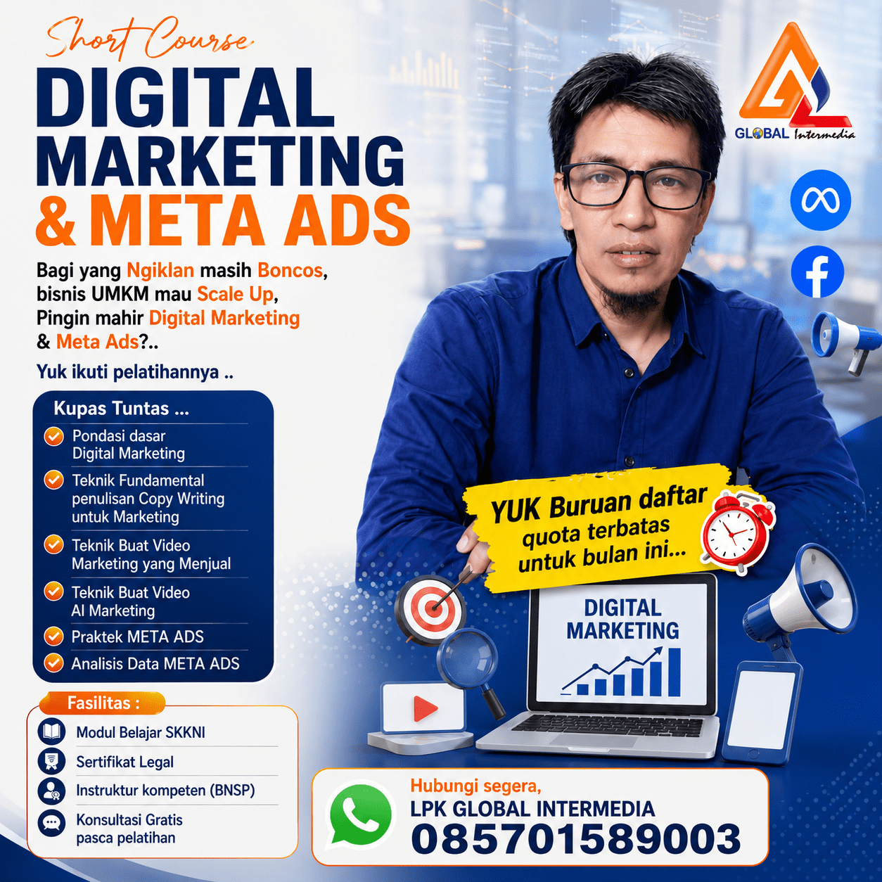 Kursus Digital Marketing Plus Meta Ads Semarang