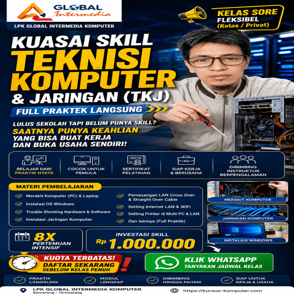 Kursus Teknisi Komputer Semarang
